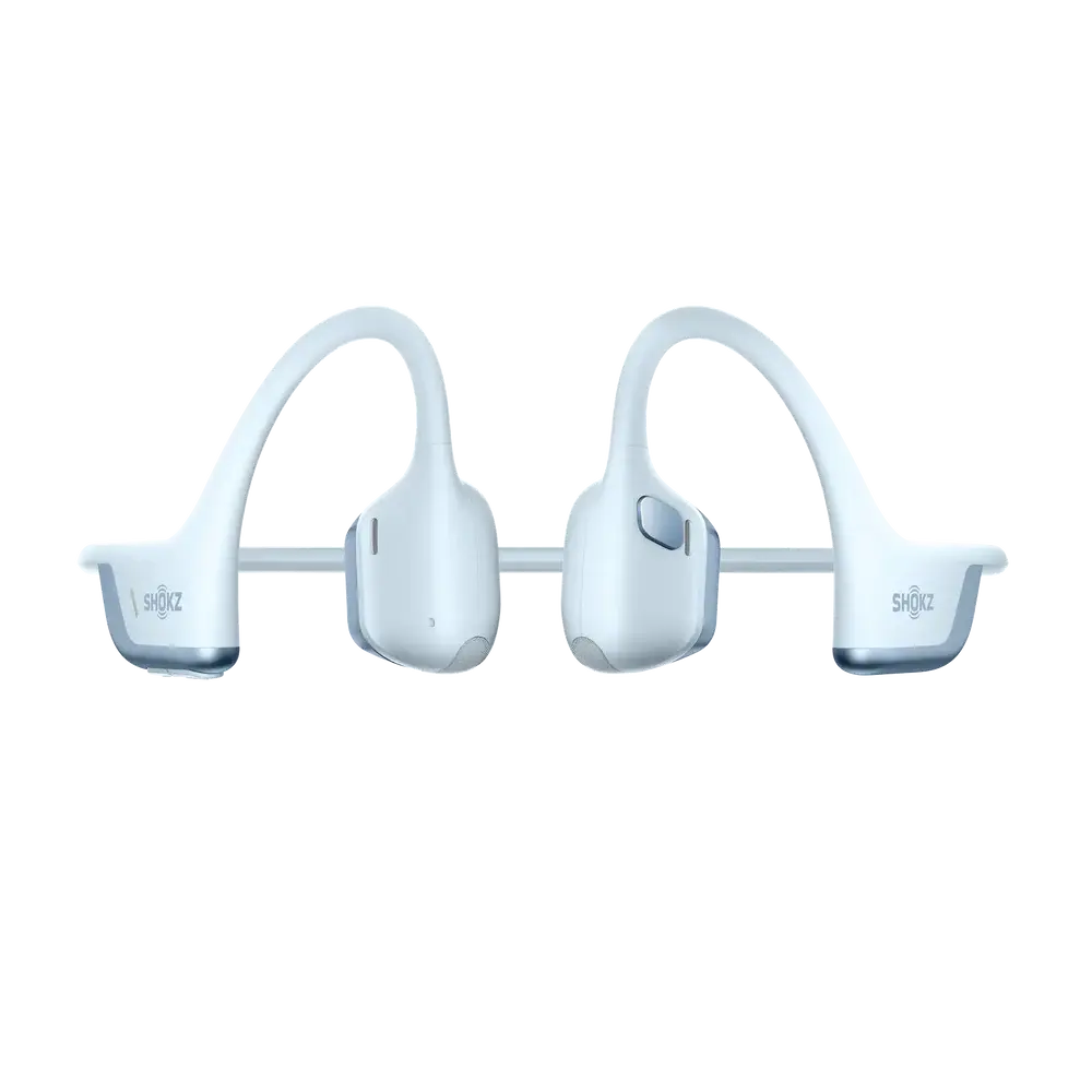 Shokz OpenRun Pro2 headphones in Light Blue - angle view