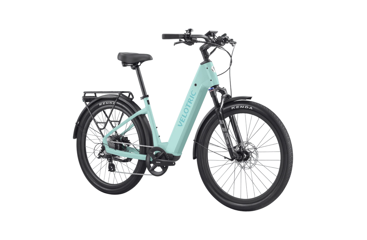 Velotric Discover 2 in Mint, three-quarter view