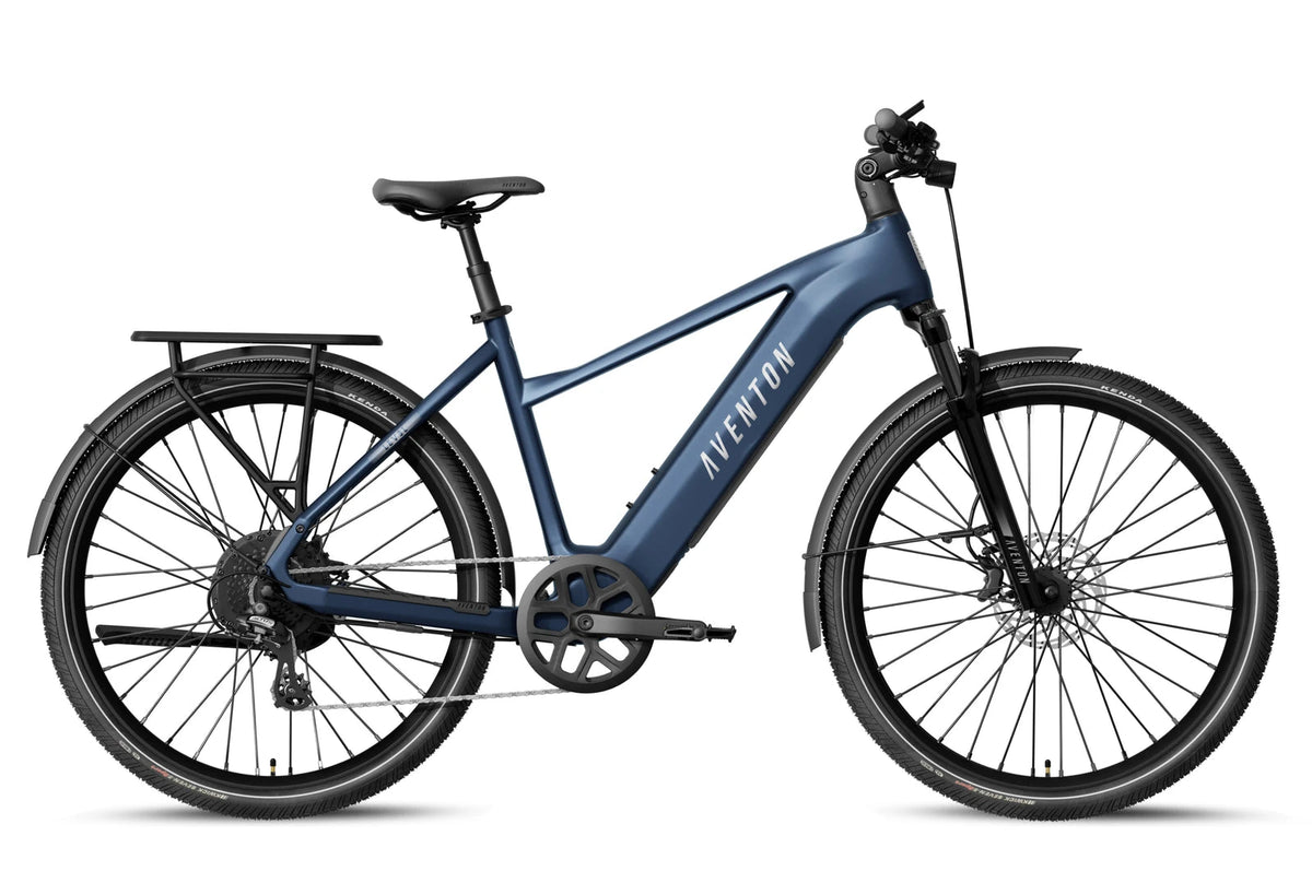 Aventon Level 4 REC in Matte Storm Blue, side view