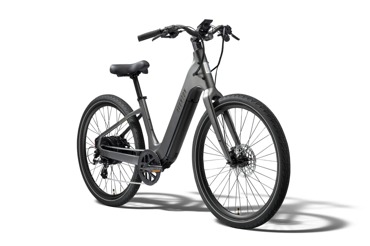 Aventon Pace 5 REC in Anvil, three-quarter view