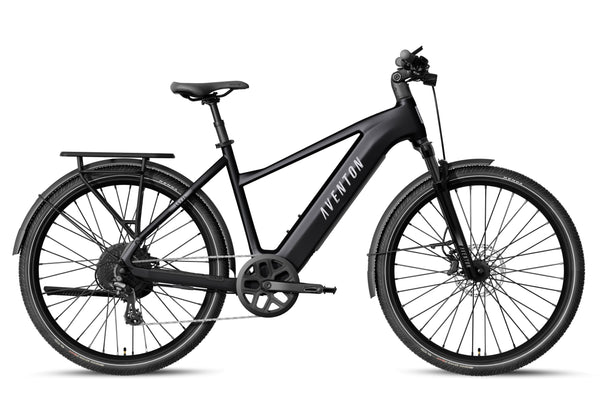Aventon Level 4 REC in Matte Black, side view