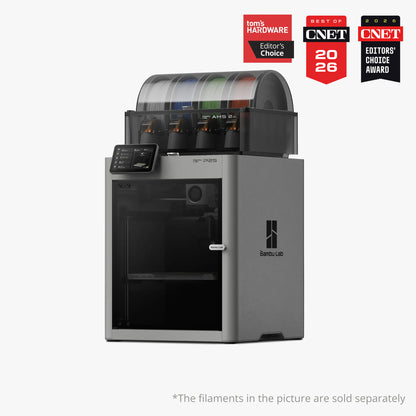 Bambu Lab P2S Combo 3D printer with filament spools - combo hero