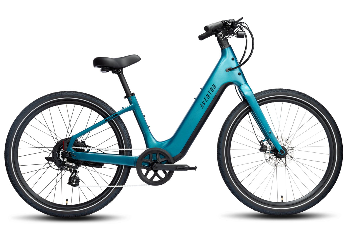 Aventon Pace 5 REC in Lagoon, three-quarter view