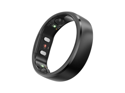 RingConn Gen 2 smart ring in Matte Black - front view