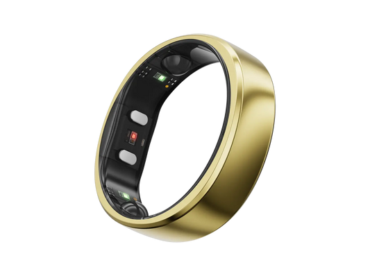 RingConn Gen 2 smart ring in Royal Gold - front view