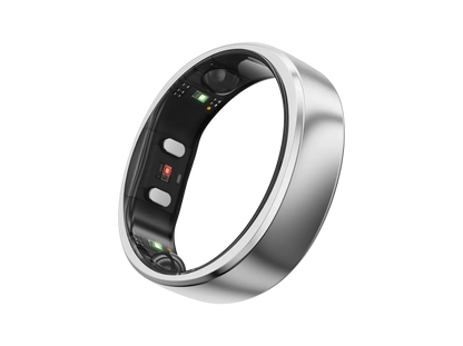 RingConn Gen 2 smart ring in Future Silver - front view