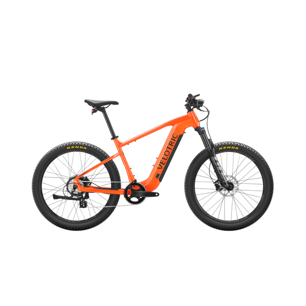 Velotric Summit 1 e-MTB in Sunrise Orange, side view