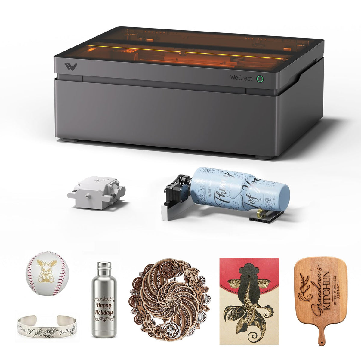 WeCreat Vision Pro 45W laser engraver - front view