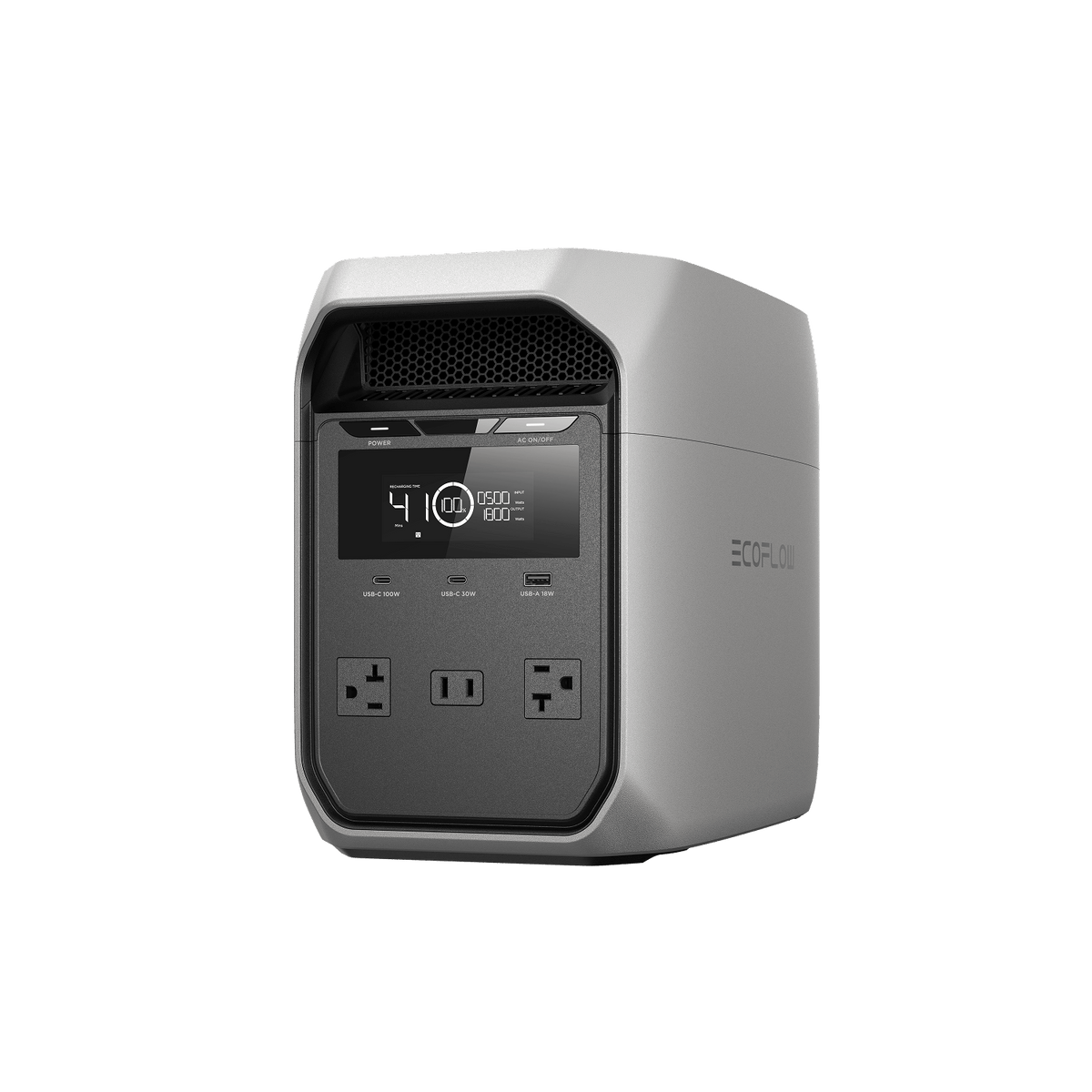 EcoFlow DELTA 3 Classic portable power station - studio front view
