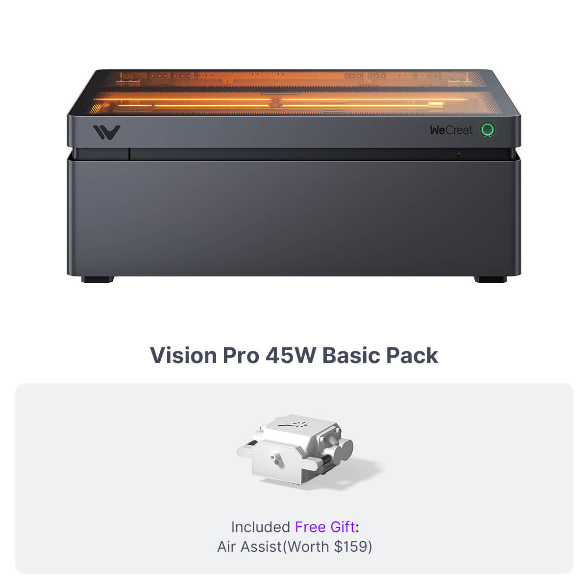 WeCreat Vision Pro 45W laser - basic pack